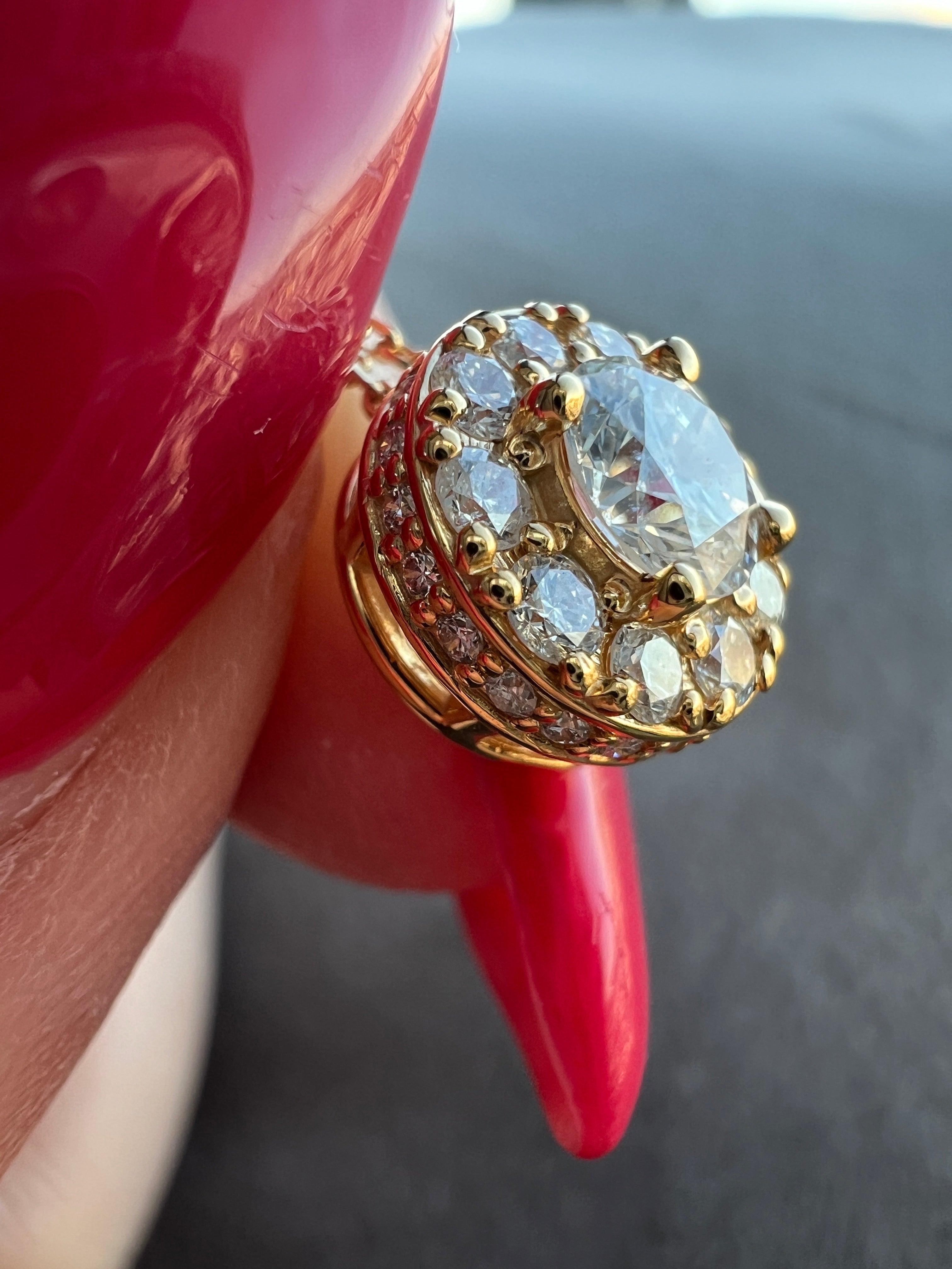 ポインターパヴェピアス〜中石0.3ct G SI GD UP|AYAKO SAKURAI(櫻井 彩子(サクライ アヤコ))公式通販サイト
